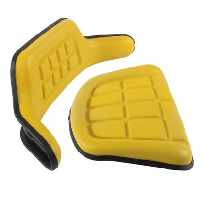 Solid Spare New 2 Piece Yellow Seat Cushion Set For John Deere 2030 2040 2440 2640 2350 2550