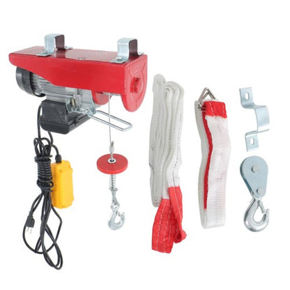 Solid Spare Mini Electric Hoist PA200 440lbs 14ft/4.2m Wired & 328ft/100m Wireless Remote