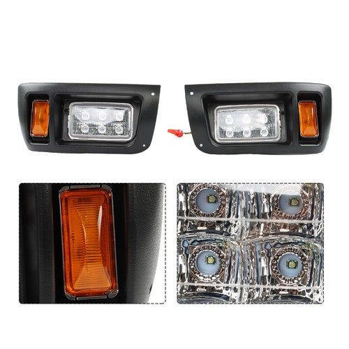 Solid Spare For Club Car DS 1993-UP Golf Cart LED Headlight and Tail Light Kit