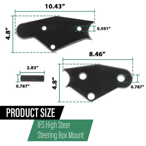 Solid Spare IFS Steering Box Mount For Toyota SAS Solid Axle Swap Rock Crawler High Steer