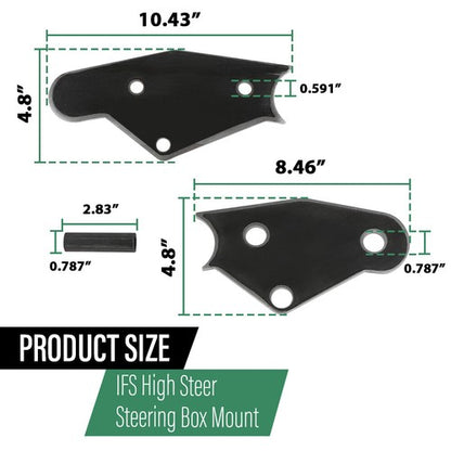 Solid Spare IFS Steering Box Mount For Toyota SAS Solid Axle Swap Rock Crawler High Steer