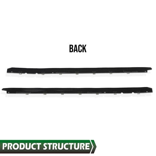 Solid Spare Window Sweep Weatherstrip Outer Seal Kit Fit For 1984-1996 Chevy Corvette C4