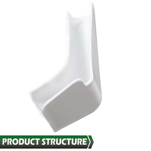 Solid Spare 4pcs RV Camper Rain Gutter Spout Extensions Long Version Left and Right White