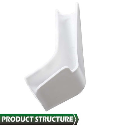 Solid Spare 4pcs RV Camper Rain Gutter Spout Extensions Long Version Left and Right White