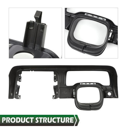 Solid Spare Fit For 97-01 Jeep Cherokee XJ Dash Bezel Trim Speedometer Column Surround New