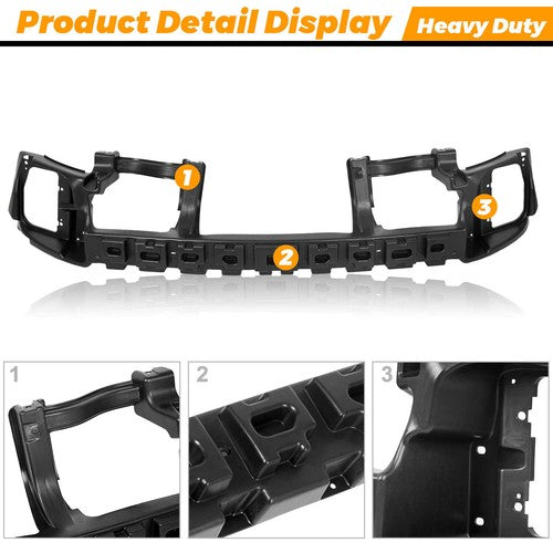 Solid Spare Front Bumper Energy Absorber For 2013-2023 2020 2019 2018 Ram 1500 All Cab Types