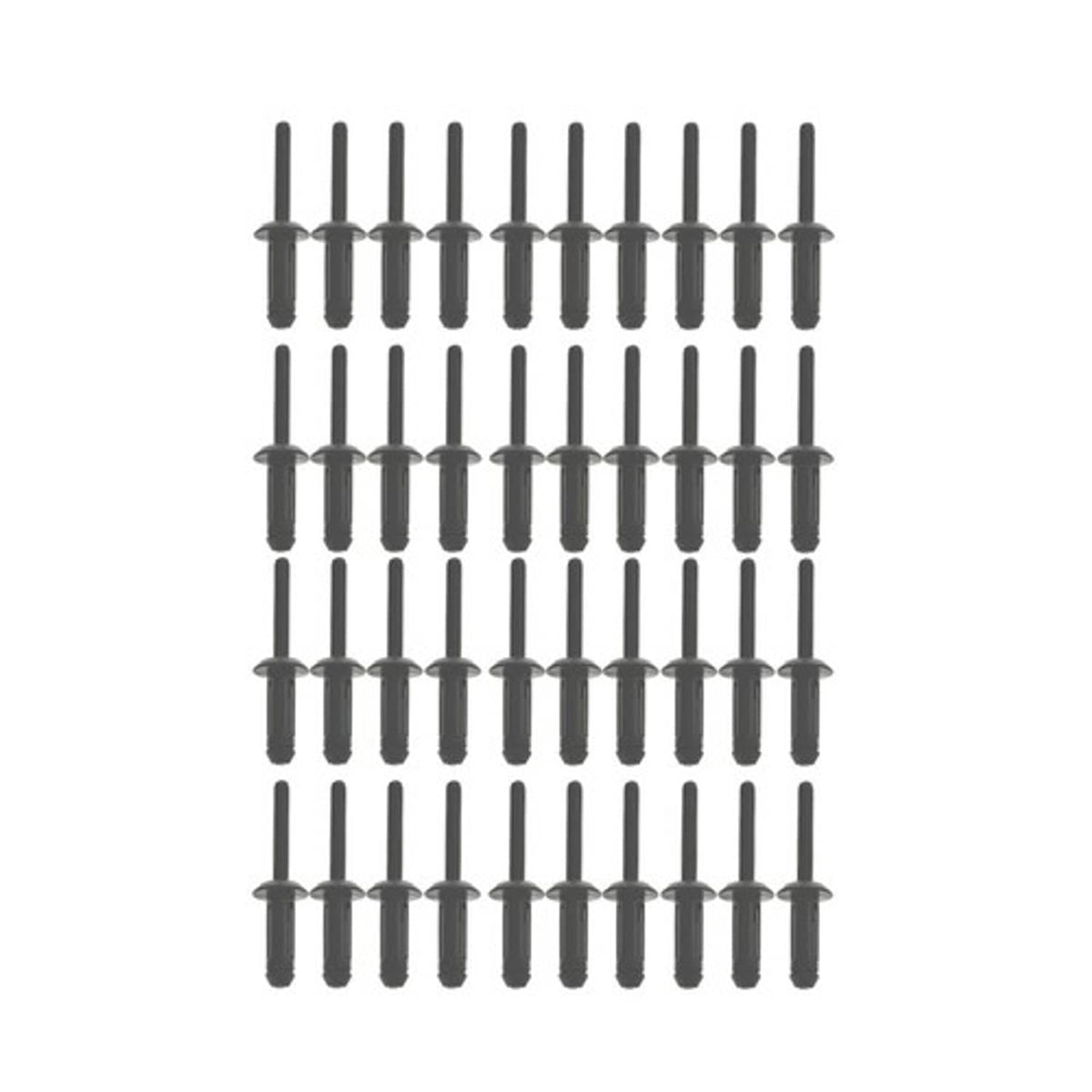 Solid Spare Plastic Poly Rivet Gun Quick Set Riveting Hand Tool W/ 40 Poly Rivets 41Pcs