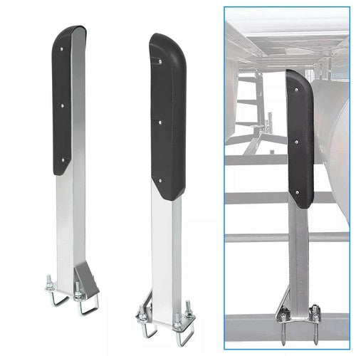 Solid Spare Fits for 2" Trailer Frames Pair of Zinc-Plated Pontoon Boat Trailer Guide On