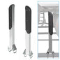 Solid Spare Fits for 2" Trailer Frames Pair of Zinc-Plated Pontoon Boat Trailer Guide On
