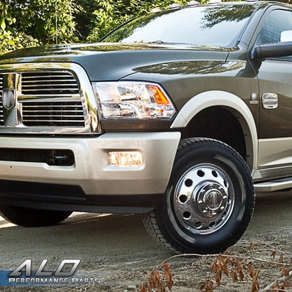 Solid Spare Fit For 11-16 Dodge Ram 3500 1-Ton Dually Front Alcoa Alloy Wheel Center Caps