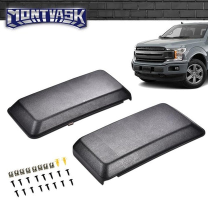 Solid Spare Fit For 2018-2020 Ford F150 Front Bumper Guards Inserts Pads End Caps Cover Trim