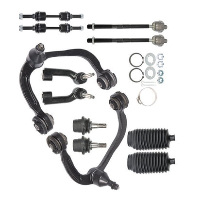 Solid Spare For Ford F-150 2009 2010-2014 12pc Front Control Arms Suspension Kit ES800514