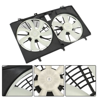 Solid Spare Radiator Condenser Cooling Fan Assembly For Toyota Sienna Lexus RX350 2011-2016