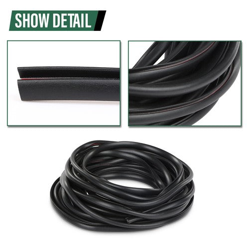 Solid Spare 2*30ft Universal Fender Flare Edge Trim Fender Flare Wheel Arch Rubber Seal