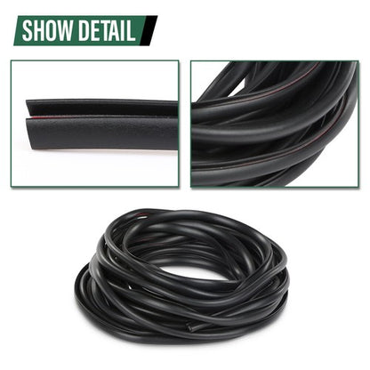 Solid Spare 2*30ft Universal Fender Flare Edge Trim Fender Flare Wheel Arch Rubber Seal