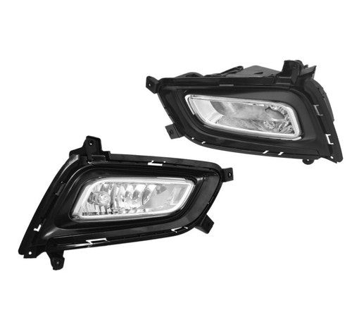 Front Fog Lights & Bezels Trim Passenger Driver 2pcs for 2014 2015 Kia Optima