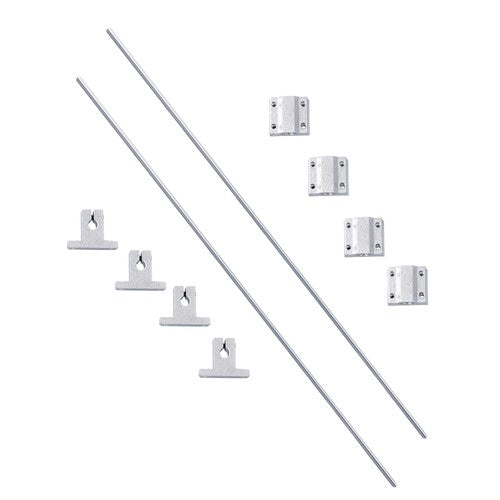Solid Spare 2 Pcs 850mm Linear Motion Rail Guide with 4 PCS SCS8UU Bearings SK8 Rail Support