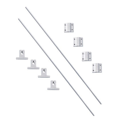 Solid Spare 2 Pcs 850mm Linear Motion Rail Guide with 4 PCS SCS8UU Bearings SK8 Rail Support