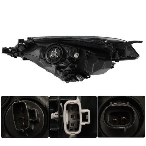 Solid Spare Pair For Toyota Corolla 2014-2016 Headlights Driver+Passenger Side Clear Lens