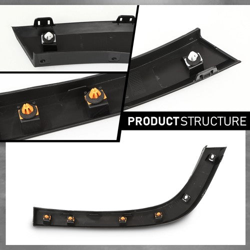 Solid Spare Rear Left Fender Flare Wheel Molding Rear Section Fit For 19-23 Jeep Cherokee