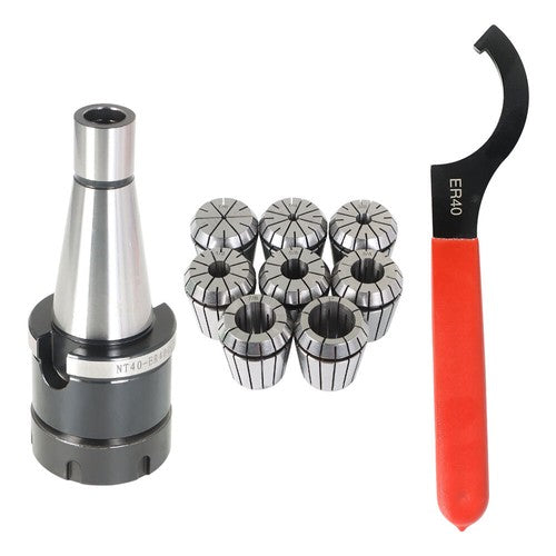 Solid Spare 10-Piece #40 ER-40 Spring Collet Chuck Set Accuracy .0005" New