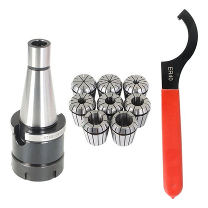 Solid Spare 10-Piece #40 ER-40 Spring Collet Chuck Set Accuracy .0005" New
