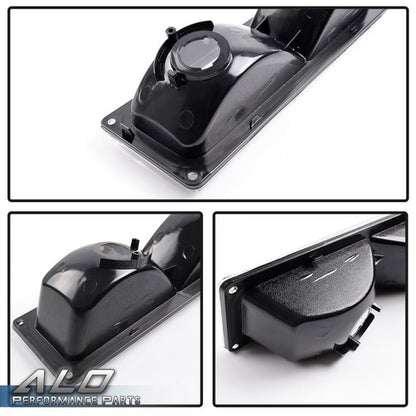 Solid Spare Fit For 88-98 Silverado Pickup Bumper Parking Lights Turn Signal Lamps Pair