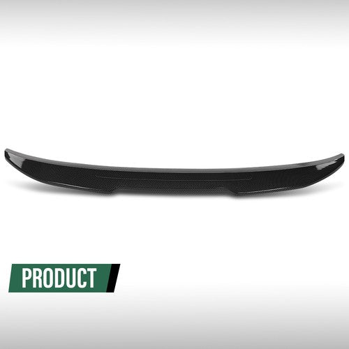 Solid Spare Rear Trunk Spoiler Wing Fit For 14-20 BMW 4-Series F32 Coupe Carbon Fiber Look