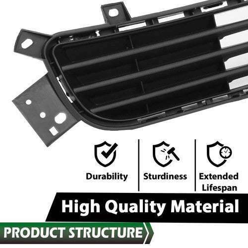 Solid Spare Fit For 2014-2017 Infiniti Q50 Front Bumper Lower Grille Mesh Grill 622544HB0A