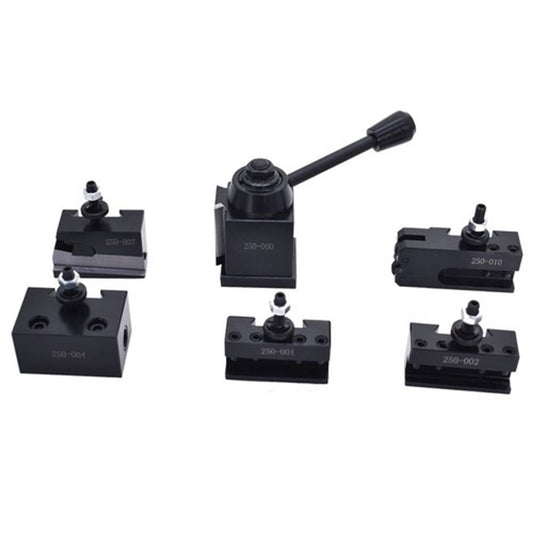 Solid Spare OXA 250-000 Quick Chang Wedge Type Tool Post Holder Set For Mini Lathe Up to 8"