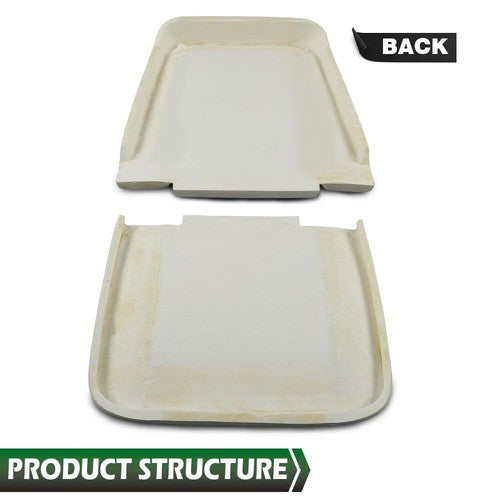Solid Spare Fit For 1966-1972 GM Front Bucket Seat Foam Bun Cushion Upper & Lower Pair