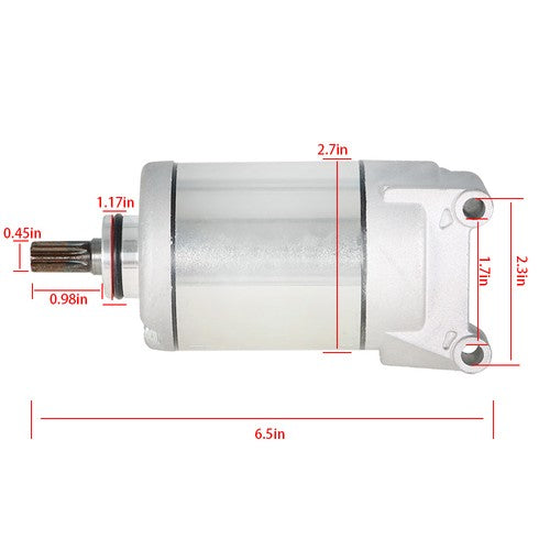 Solid Spare For Honda CRF230F 223Cc Starter 2003 2004 2005 2006 2007 Silver