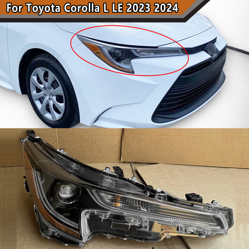 LED Headlight Assembly For 2023 2024 Toyota Corolla L LE Base Right Passenger RH