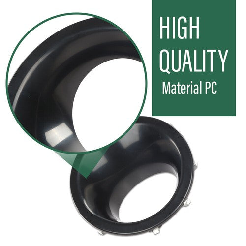 Solid Spare Front Bumper Fog Light Bezel Fit For 2010 2011 2012 2013 2014 Land Rover LR4