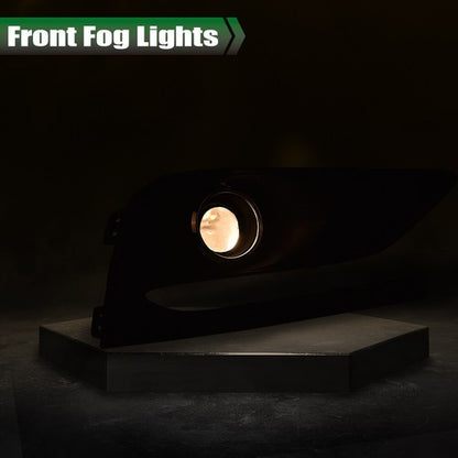 Solid Spare Fit For 16-18 Chevy Cruze Bumper Projector Fog Lights Driving Lamps W/ Switch