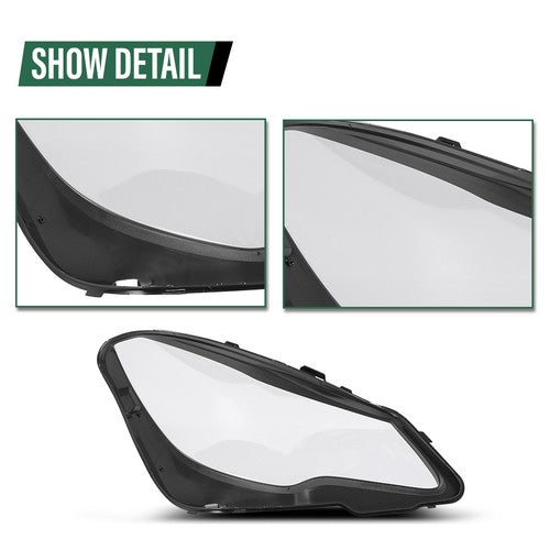 Solid Spare Fit For Mercedes Benz W207/E200/E250/E300 14-16 Headlight Headlamp Lens Cover