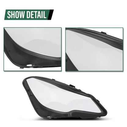 Solid Spare Fit For Mercedes Benz W207/E200/E250/E300 14-16 Headlight Headlamp Lens Cover