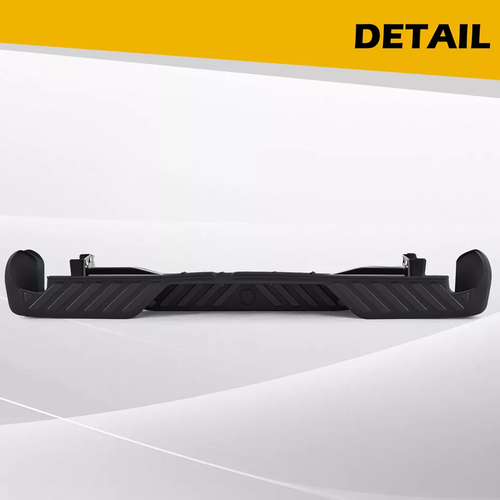Black Steel Rear Step Bumper For 2005-2020 2021 Nissan Frontier w/o Sensor Holes