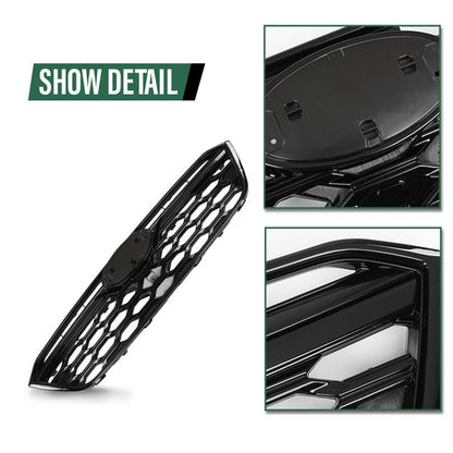 Solid Spare Fit For 2020-2022 Subaru Outback Front Bumper Upper Grille Honeycomb Grill