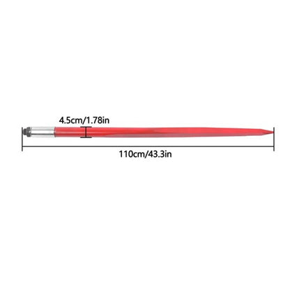 Solid Spare Hay Bale Spear 43" 3000 lbs Capacity Spike Fork for Tractors Loaders 2pcs