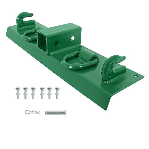 Solid Spare Bolt on Grab Hooks & D Rings & 2" Receiver Fits for John Deere Compact Tractor