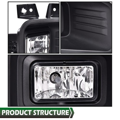 Solid Spare Fit For Ford F150 Pickup 18-20 Halogen Fog Lights Driving Lamps Left& Right Pair