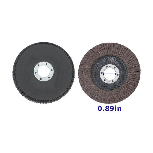 Solid Spare 10 pcs 4-1/2" Flap Sanding Disc 40 Grit 4.5 Grinding Wheels for Angle Grinder