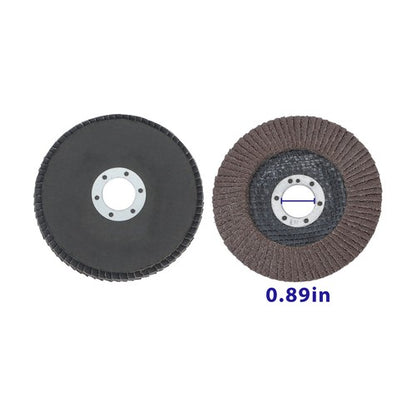 Solid Spare 10 pcs 4-1/2" Flap Sanding Disc 40 Grit 4.5 Grinding Wheels for Angle Grinder
