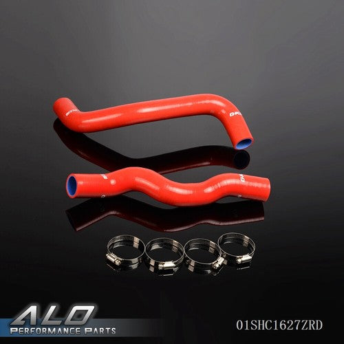Solid Spare Silicone Radiator Coolant Hose+Clamps Kit Fit For 09-12 Nissan 370Z Z34 G37 Red