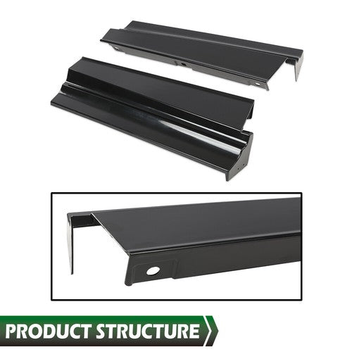 Solid Spare Fit For 1979-1985 Cadillac Eldorado Rear Bumper Fillers Set of 7 Black