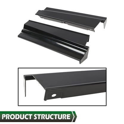 Solid Spare Fit For 1979-1985 Cadillac Eldorado Rear Bumper Fillers Set of 7 Black