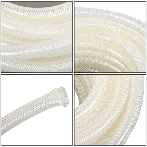 Solid Spare 3/4" ID x 1"OD 50ft Clear Braided PVC Hose High Pressure Reinforced Flexible New