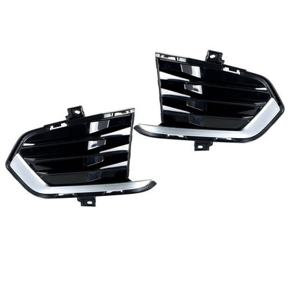 Solid Spare Fog Lamp Cover For Cadillac XT5 2017-2019 Black New Driver+Passenger Side Front