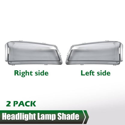Solid Spare Fit For 2003-2007 Chevy Silverado Smoke Headlight Replacement Lens Left & Right